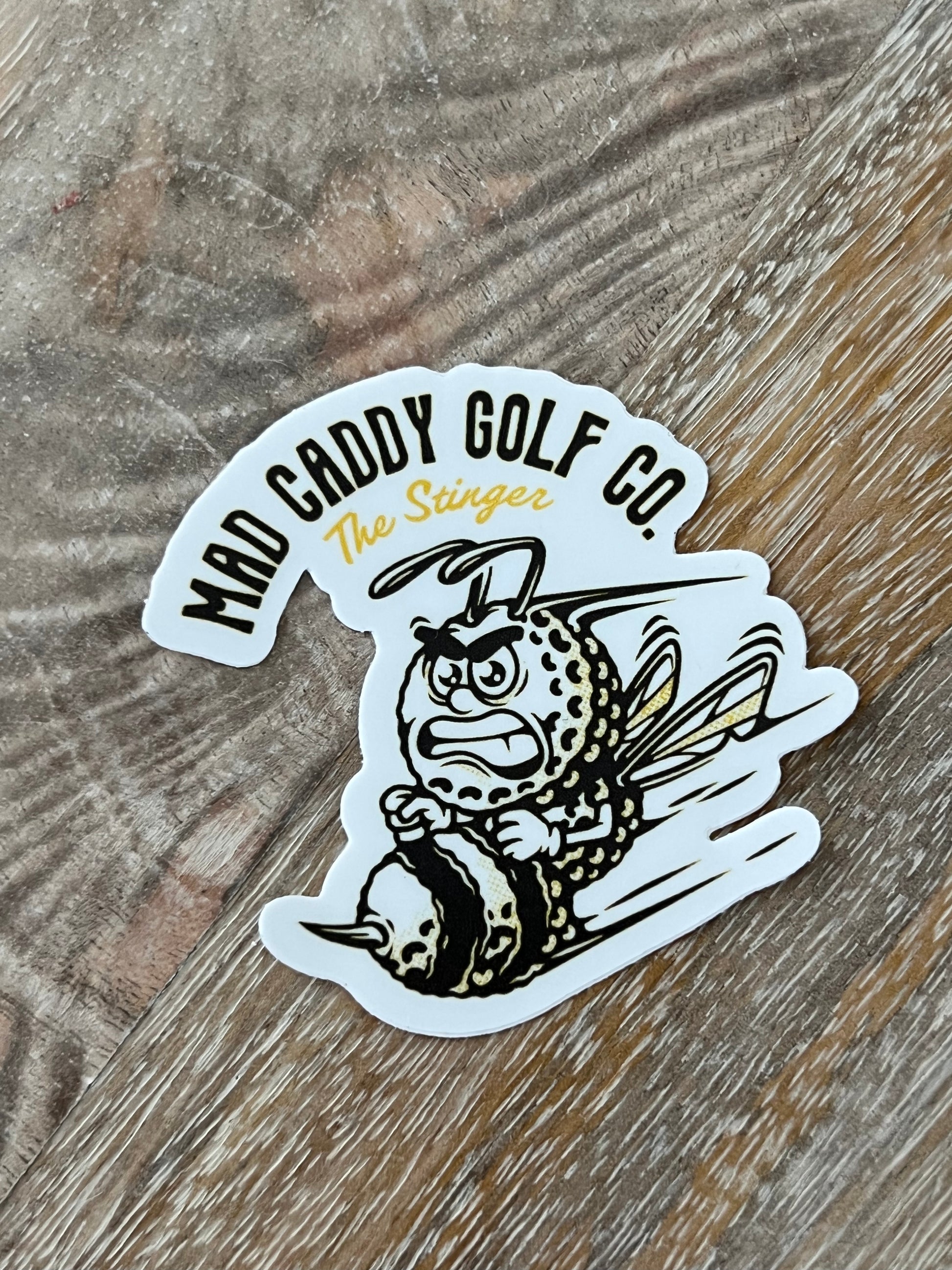 The Stinger Tee - White - Mad Caddy Golf Co.