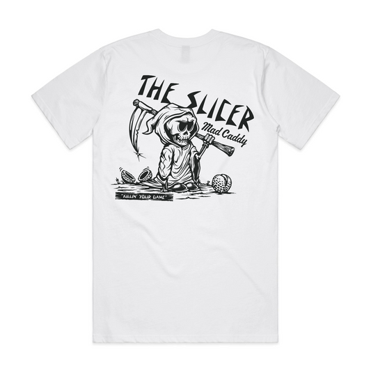 The Slicer Tee - White - Mad Caddy Golf Co.
