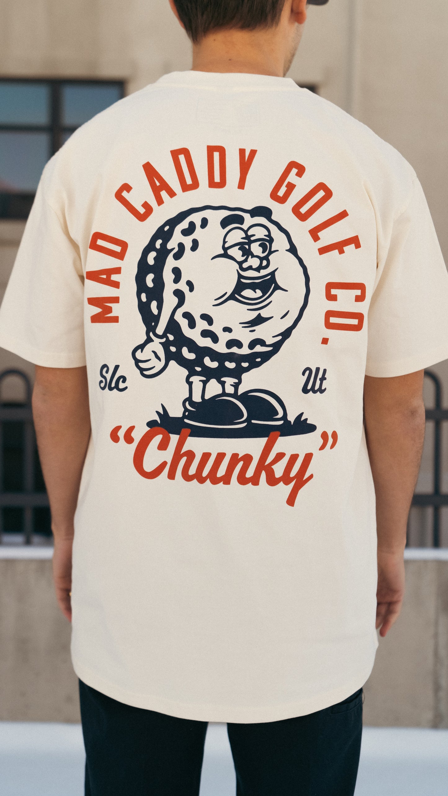 "Chunky" Tee - Cream - Mad Caddy Golf Co.