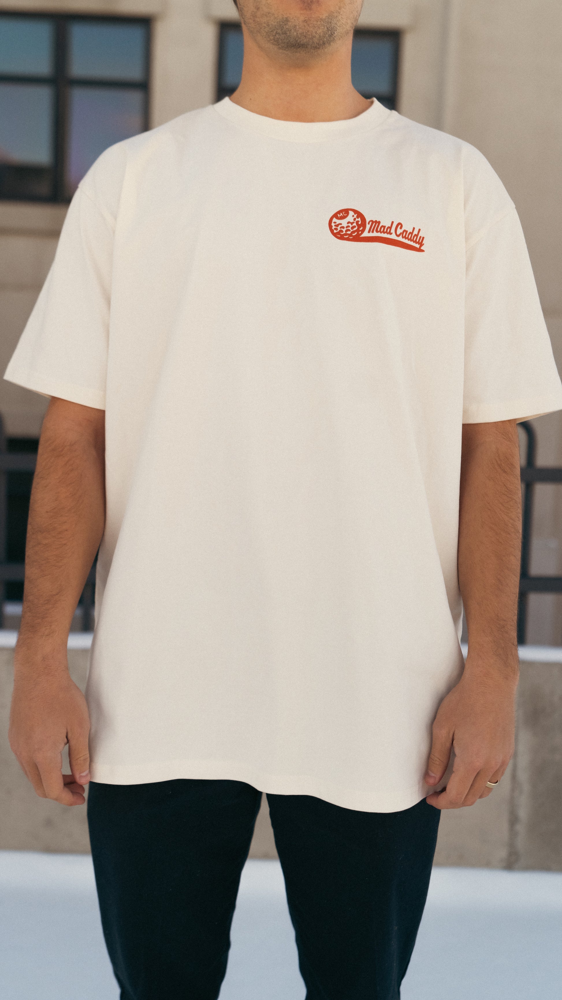 "Chunky" Tee - Cream - Mad Caddy Golf Co.