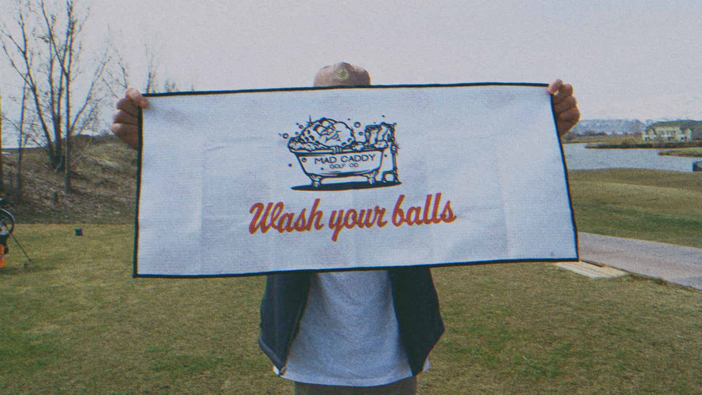 "Wash Your Balls" - Golf Towel - Mad Caddy Golf Co.
